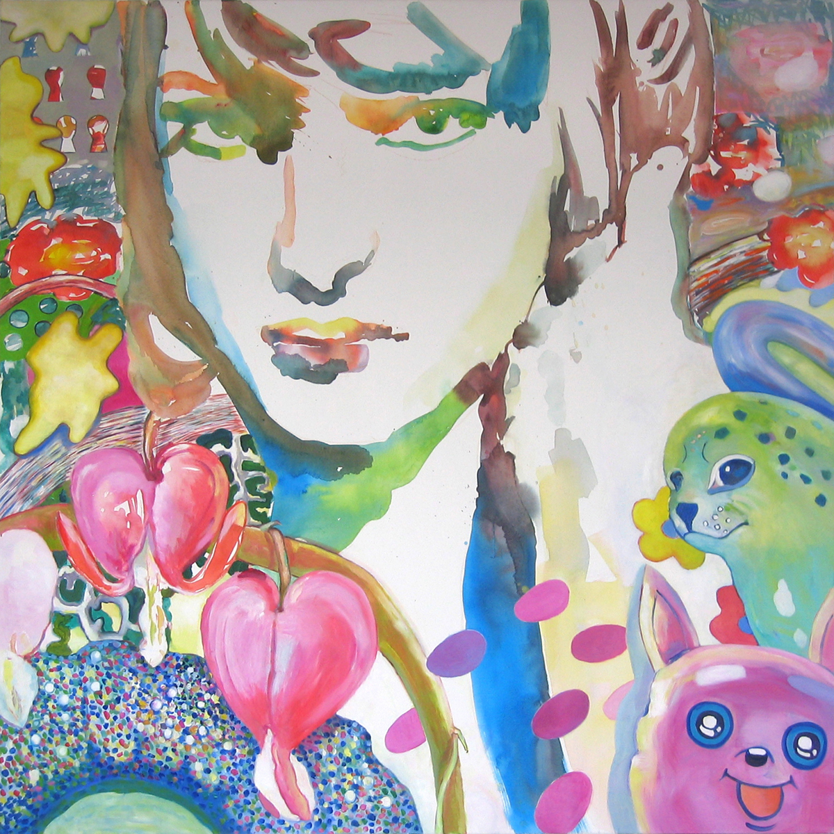 »Tränende Herzen« &nbsp; 2004 &nbsp; 170 &times; 170 cm