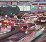 »Stadtautobahn III«   2016   120 × 130 cm